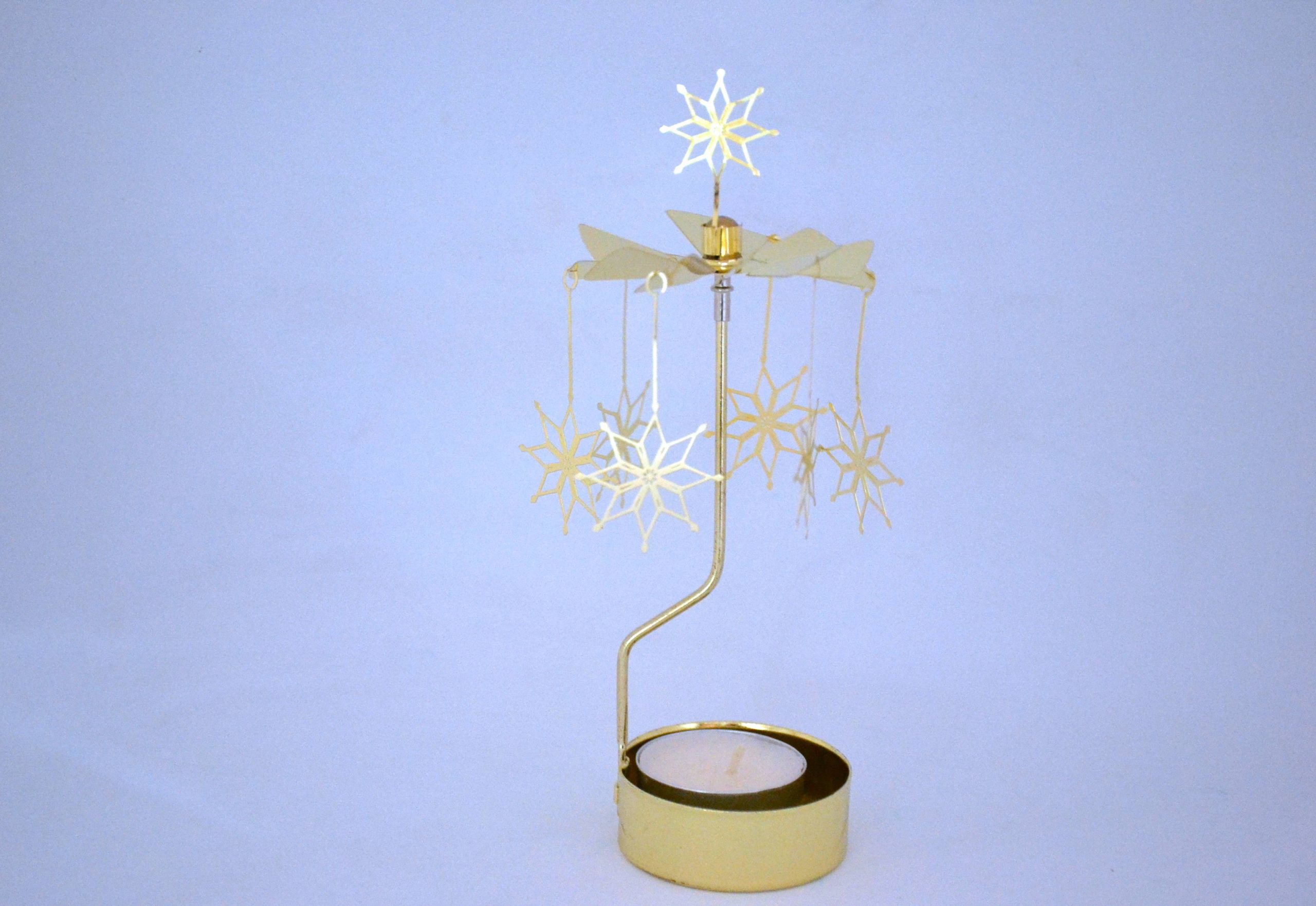 Christmas Rotary Candle Holder Snowflakes Intouch Stationery Malaysia