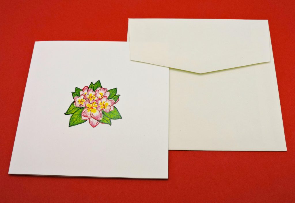 Notelet : Frangipani – Intouch Stationery Malaysia