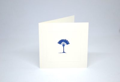 Notelet : Blue & White Palm Tree  NEW!
